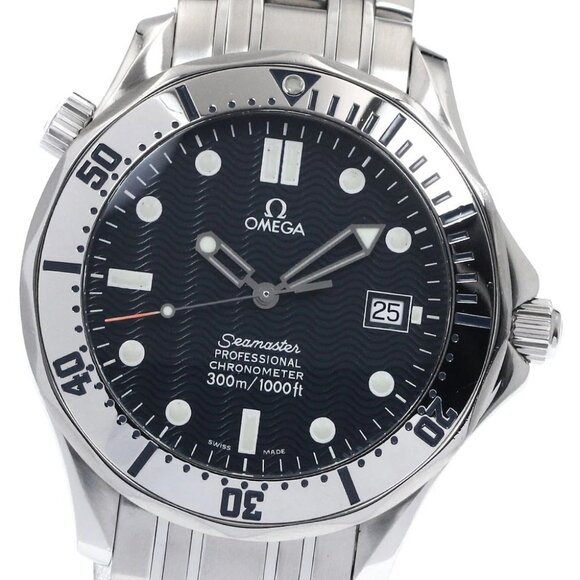 OMEGA Seamaster300  Date Navy Dial Automatic Men's Watch - Picture 1 of 6